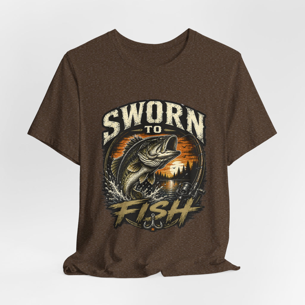 Sworn to Fish – Fishing Graphic T-Shirt