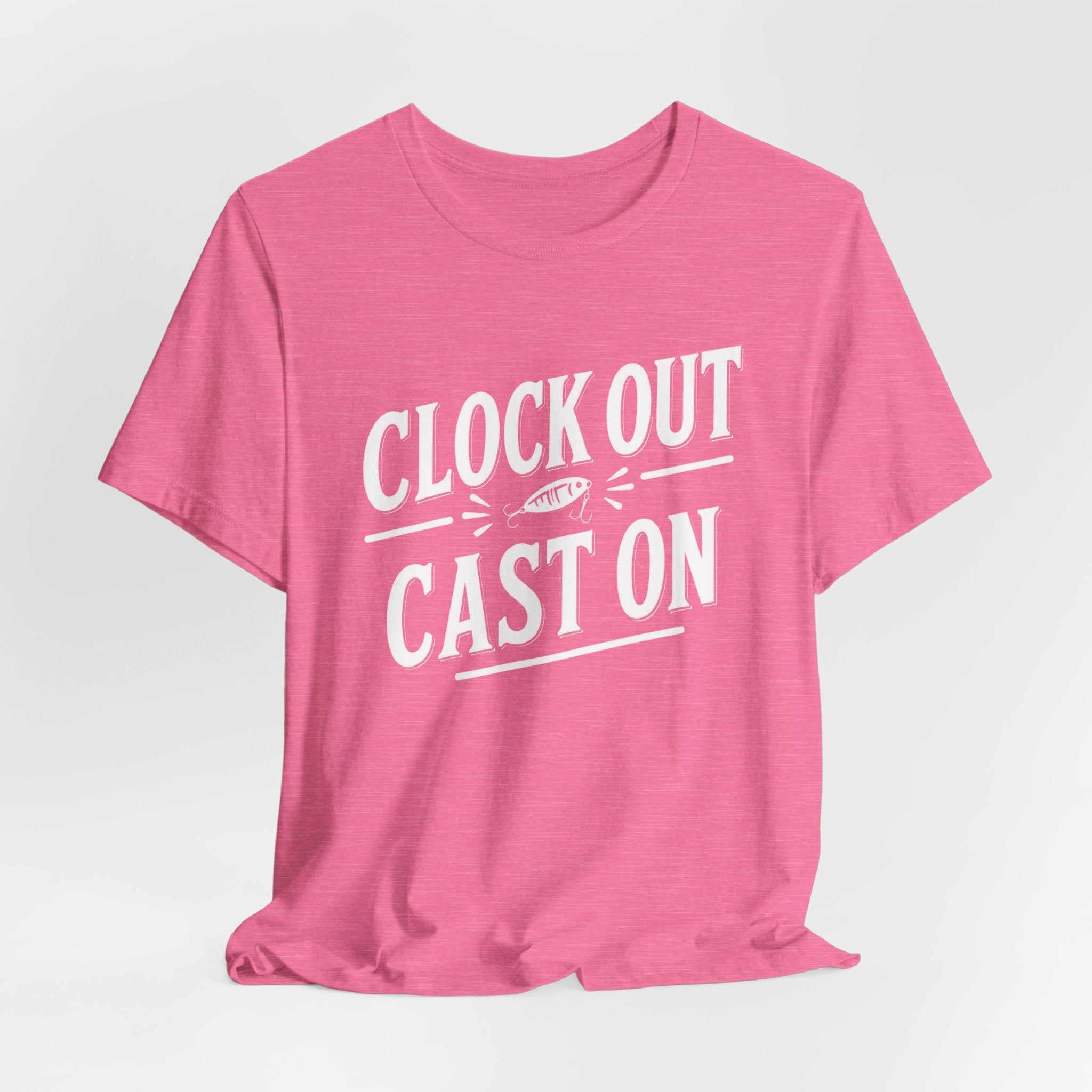 Clock Out, Cast On - Graphic Fishing Tee