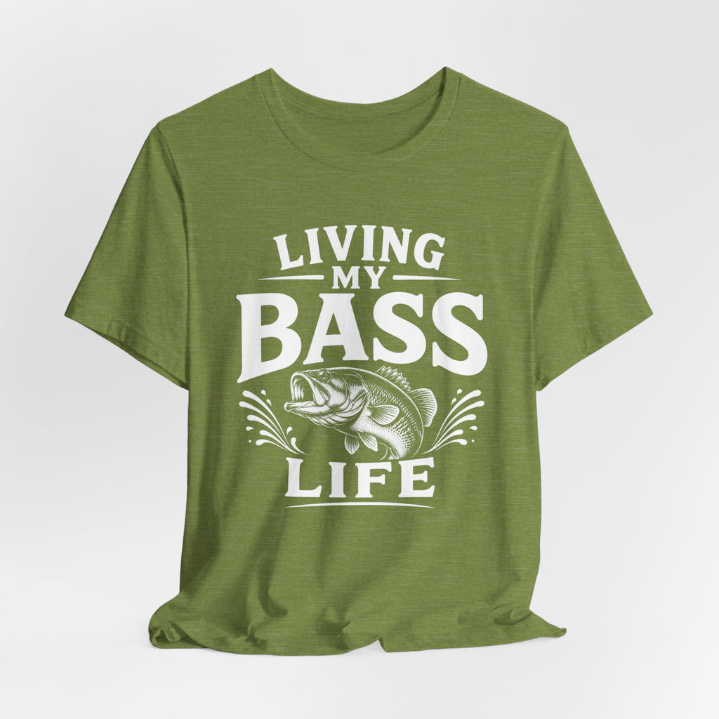 Living My Bass Life Fishing Graphic Tee