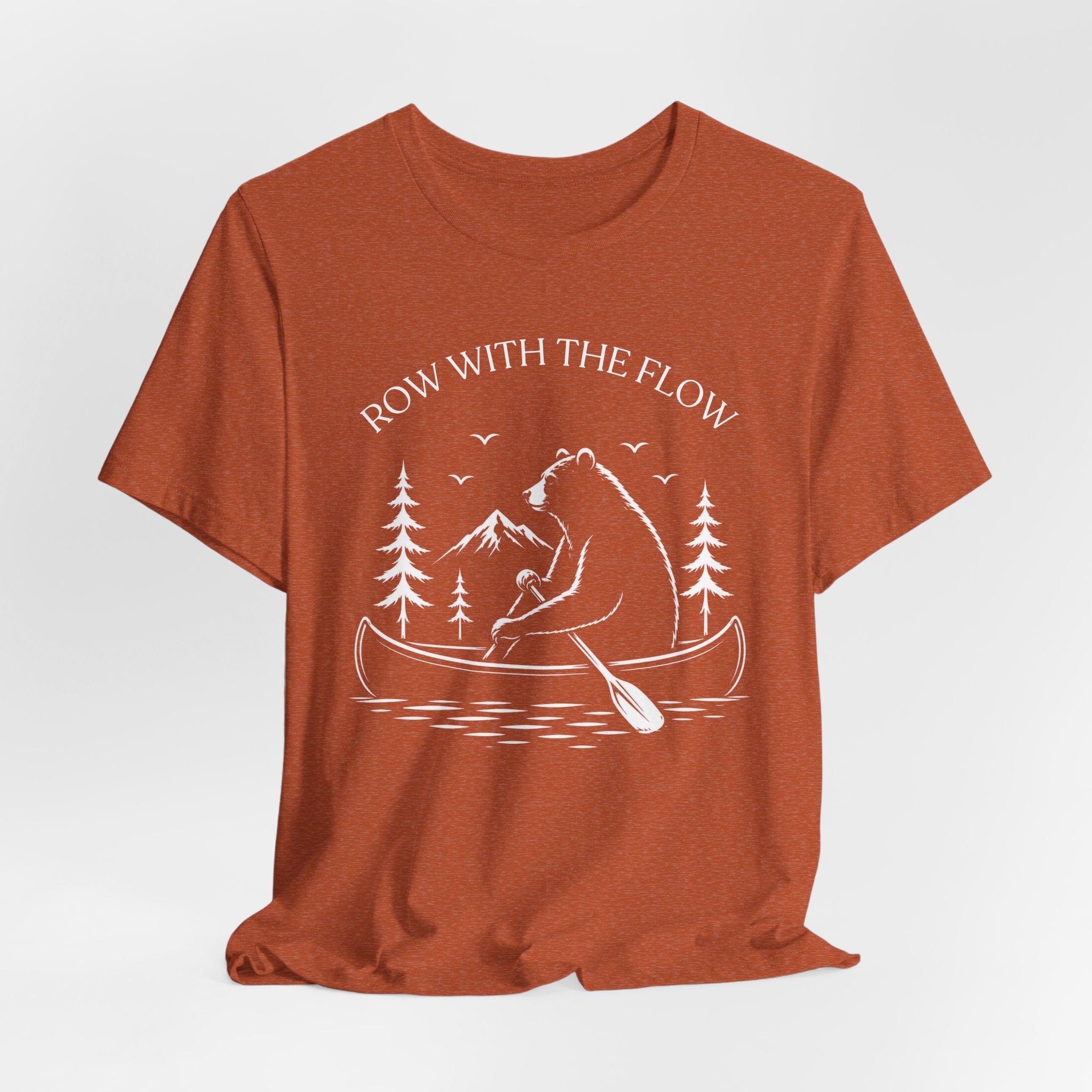 Row With The Flow - Bear Canoe Tee