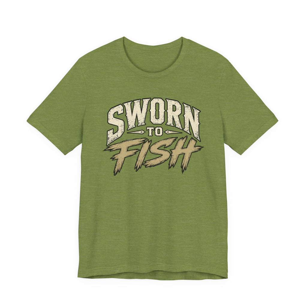 Sworn To Fish – Graphic Fishing T-Shirt
