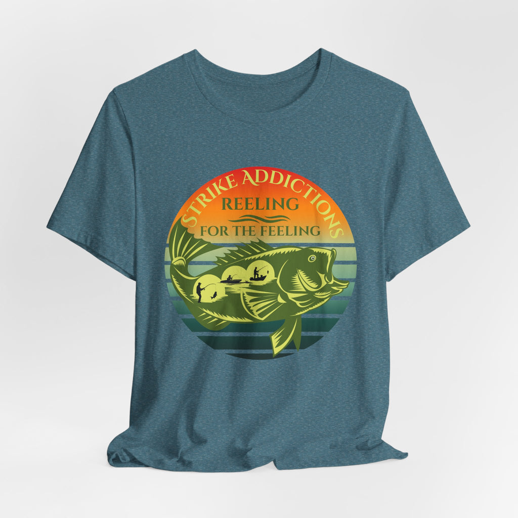 Strike Addiction – Reeling for the Feeling Fishing T-Shirt