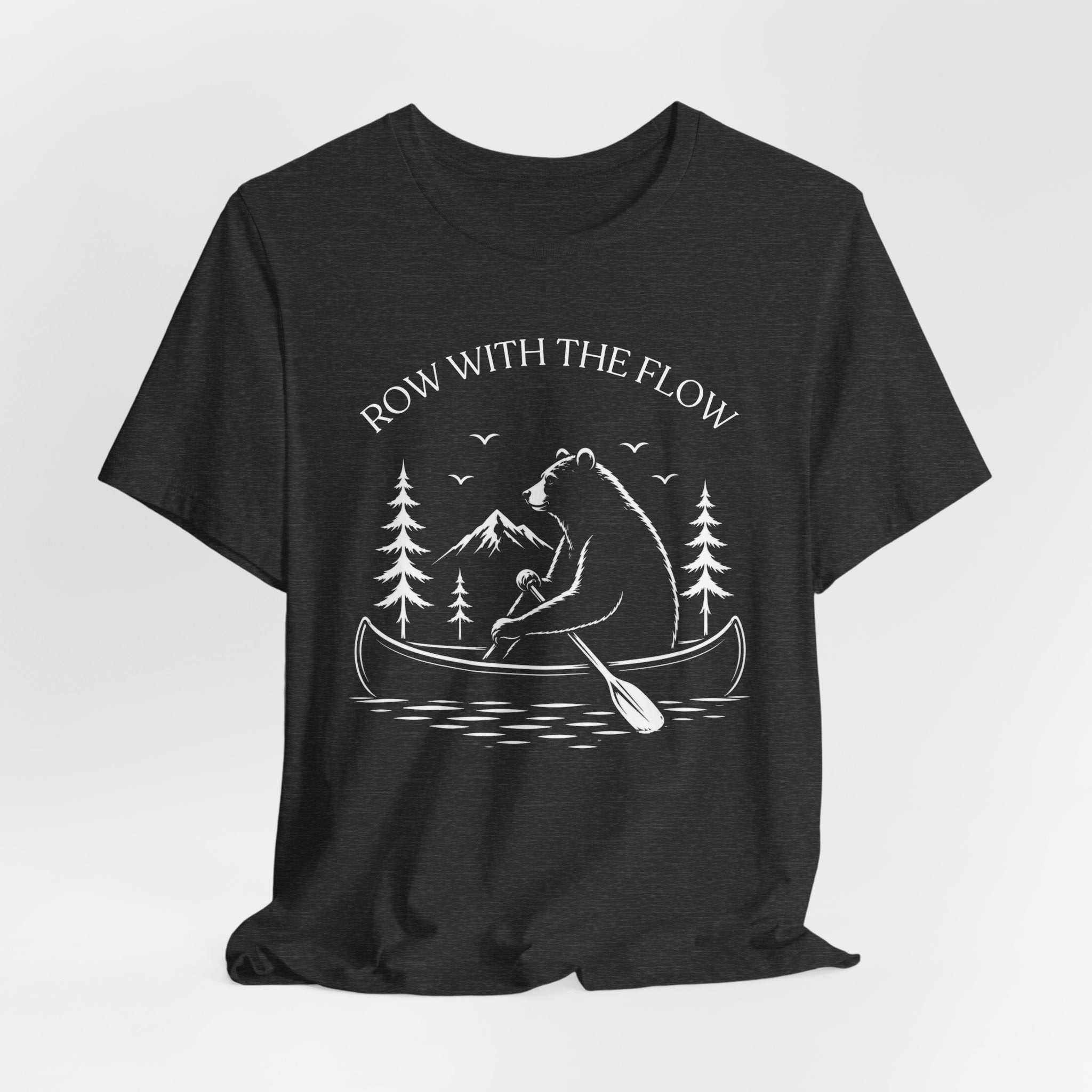 Row With The Flow - Bear Canoe Tee
