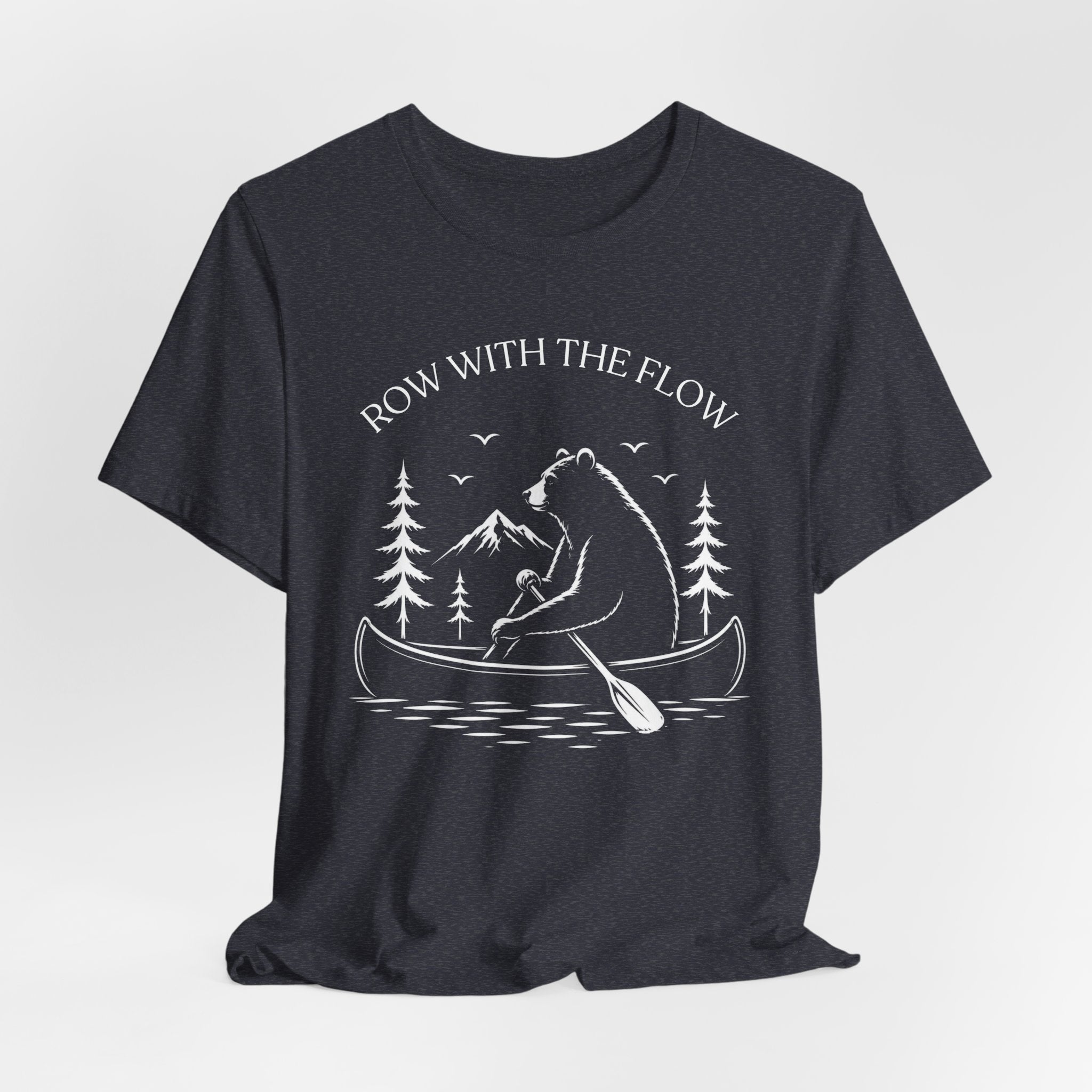 Row With The Flow - Bear Canoe Tee
