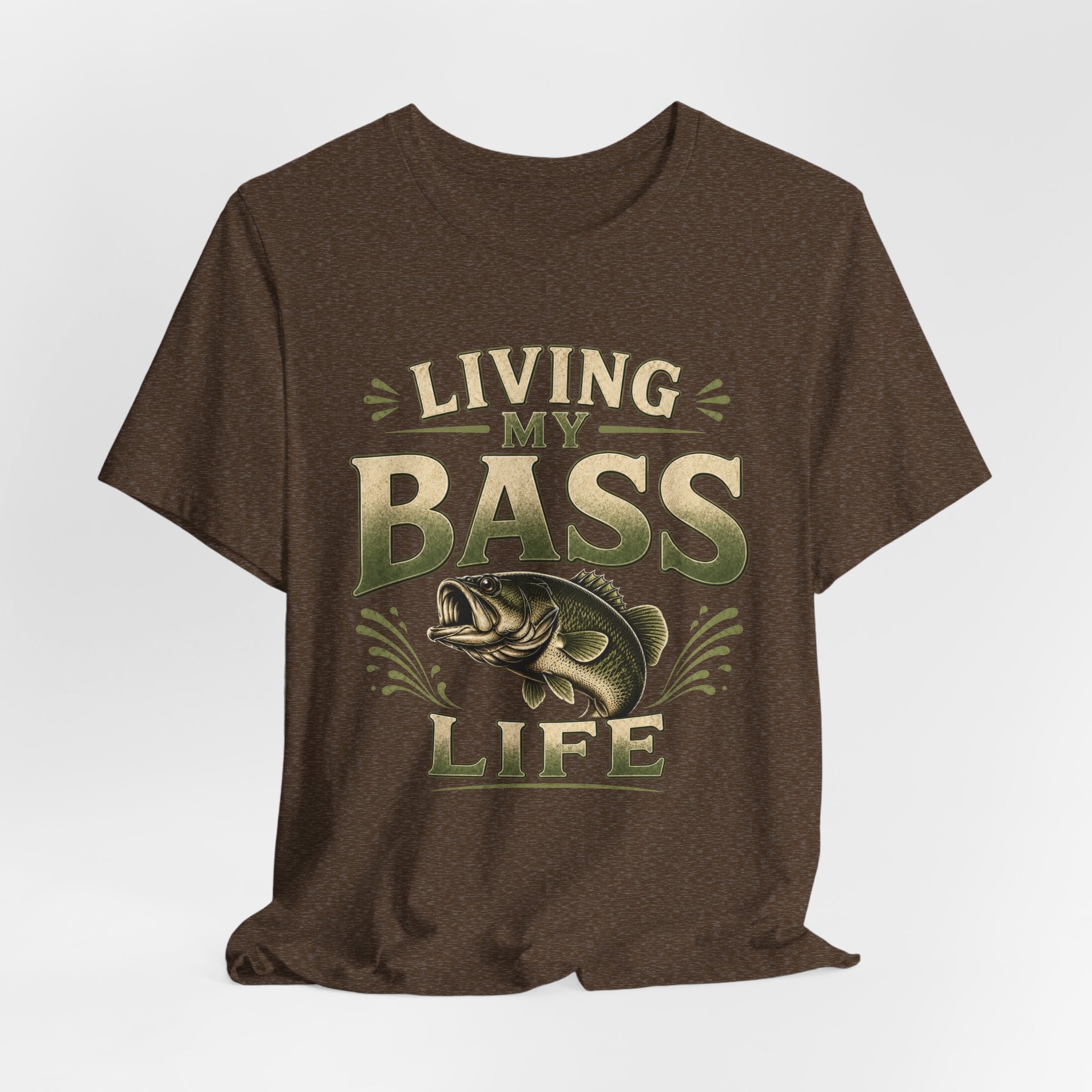 Living My Bass Life – Vintage Fishing Graphic T-Shirt