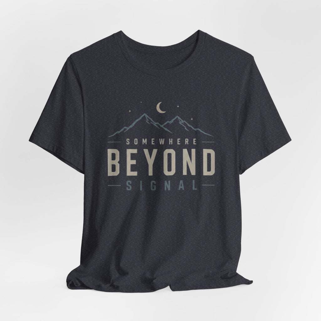 Somewhere Beyond Signal - Mountain Adventure Graphic T-Shirt