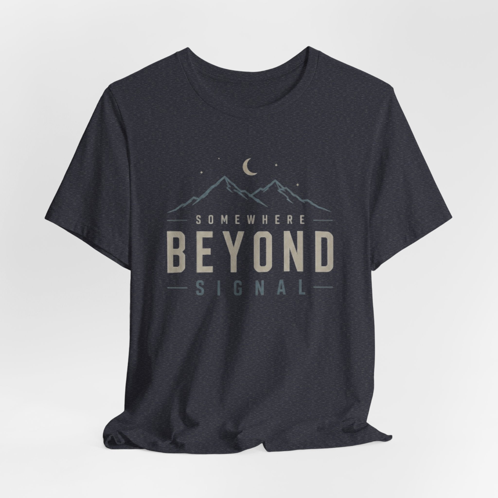 Somewhere Beyond Signal - Mountain Adventure Graphic T-Shirt
