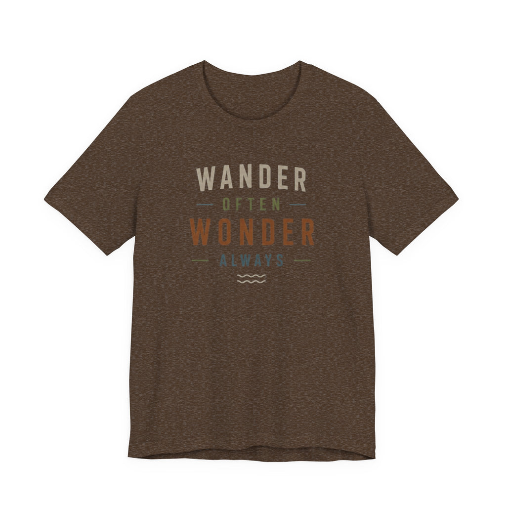 Wander Often, Wonder Always - Outdoor Adventure Graphic T-Shirt