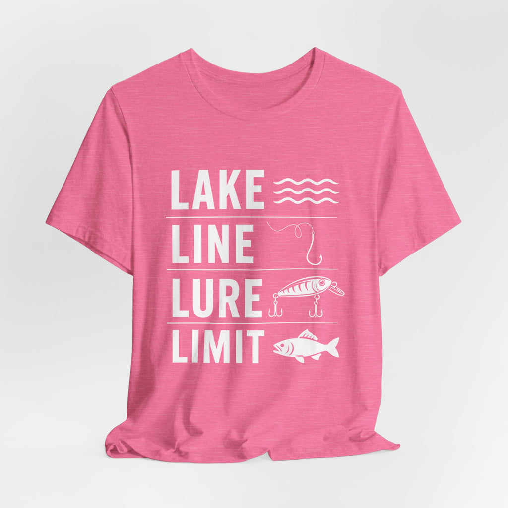 Lake Line Lure Limit - Graphic Fishing T-Shirt