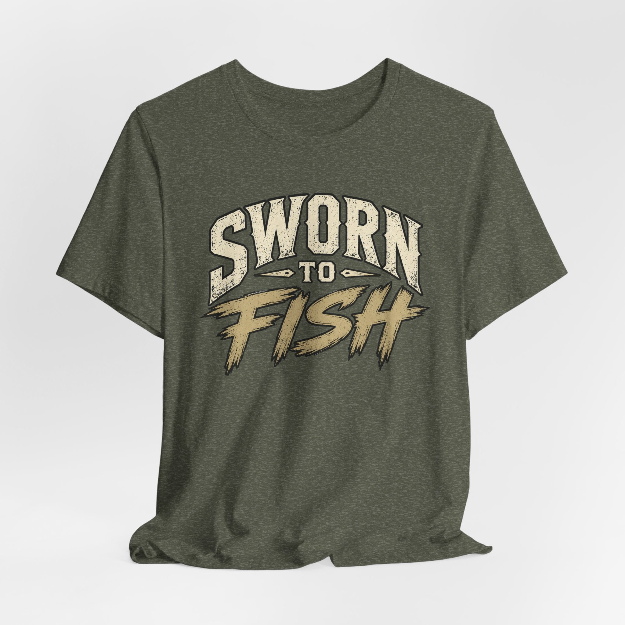 Sworn To Fish – Graphic Fishing T-Shirt