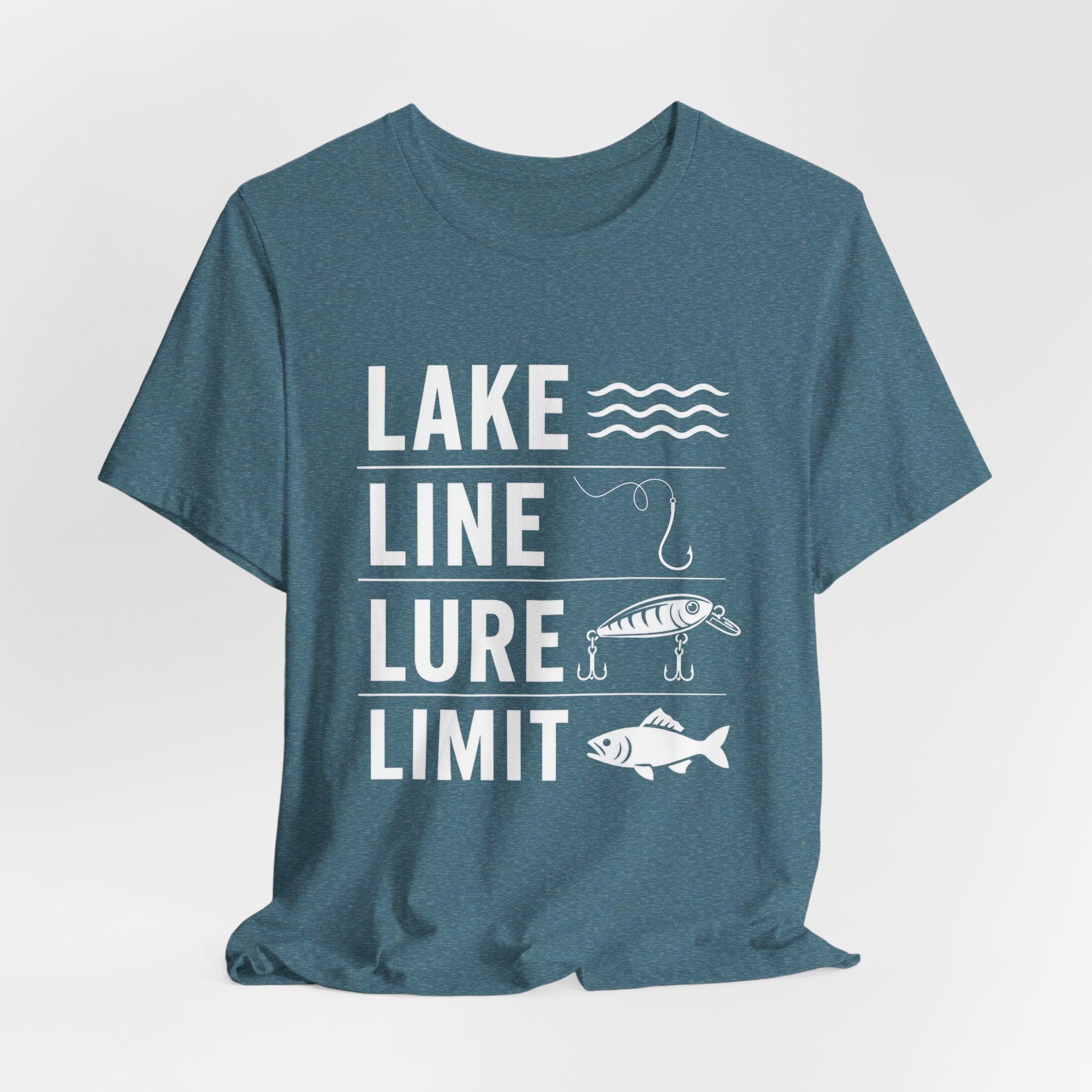 Lake Line Lure Limit - Graphic Fishing T-Shirt