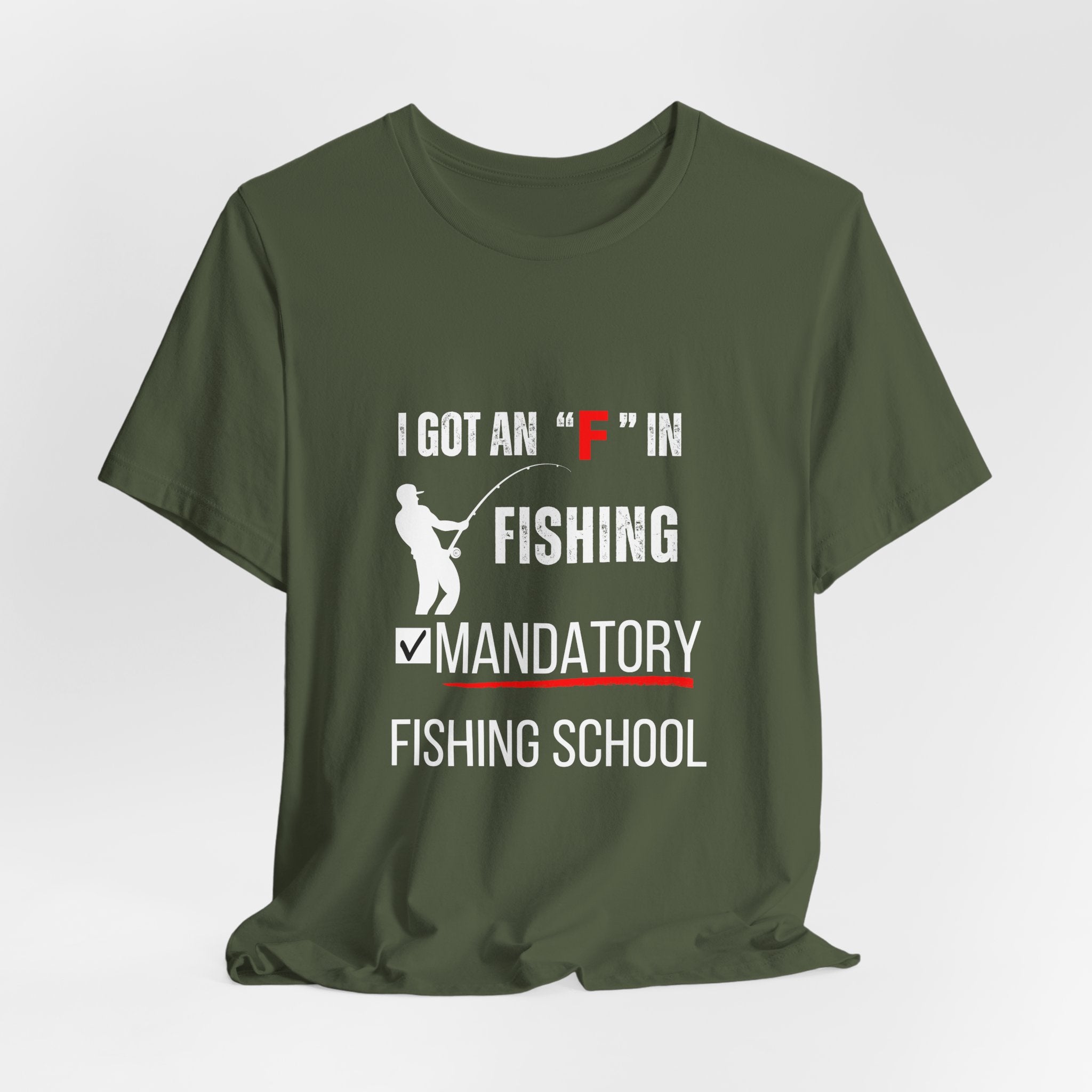 Mandatory Fishing School Graphic Fishing Tshirt