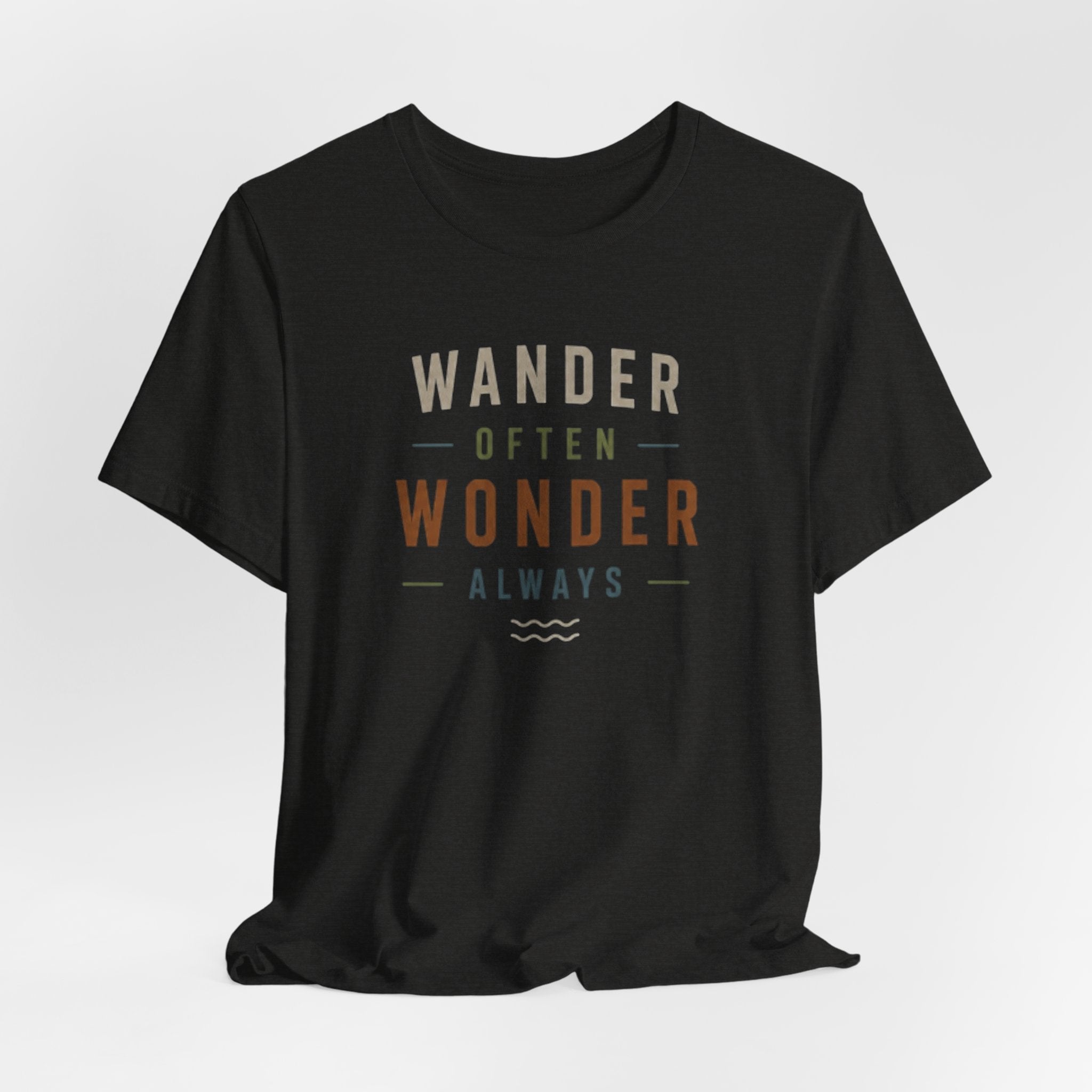 Wander Often, Wonder Always - Outdoor Adventure Graphic T-Shirt