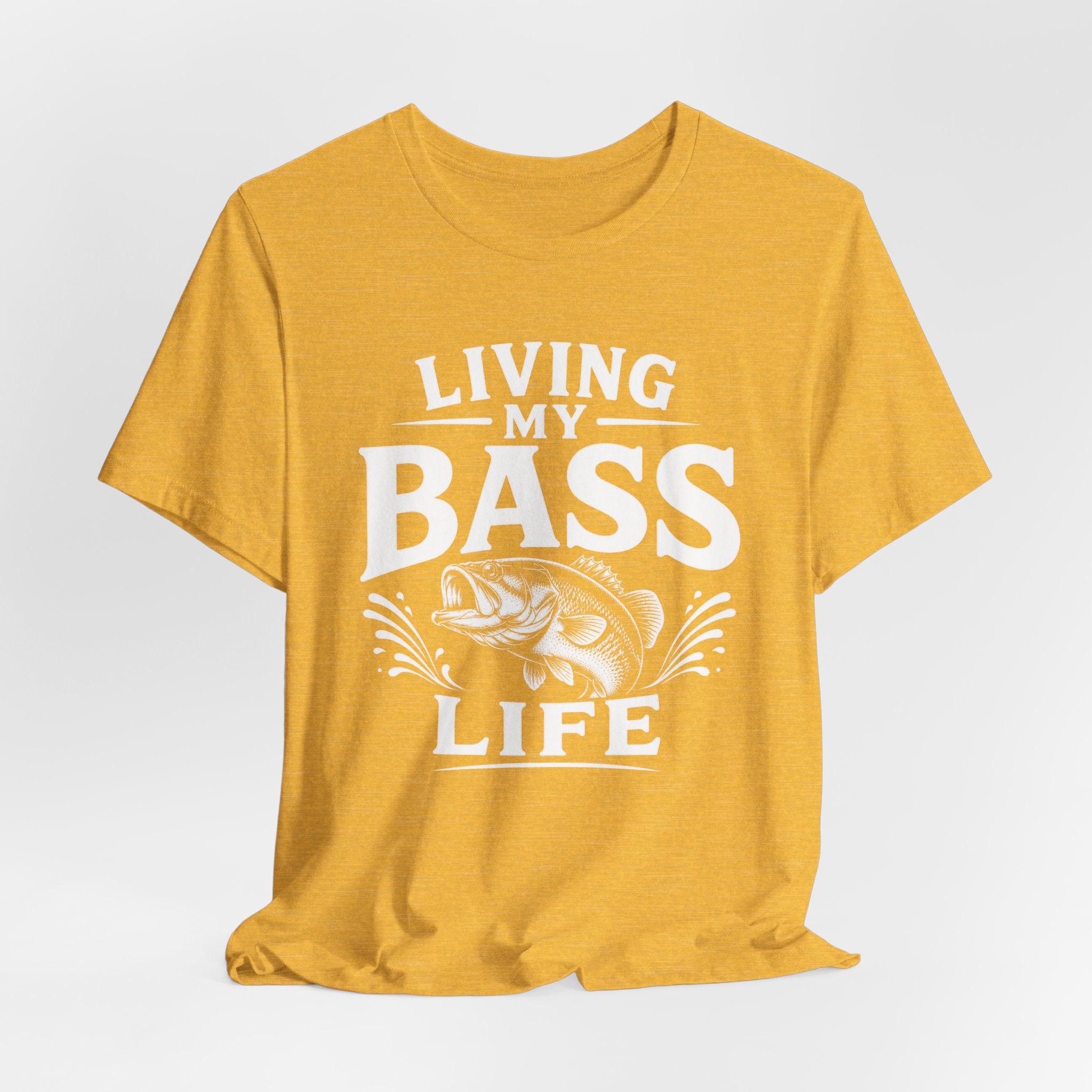 Living My Bass Life Fishing Graphic Tee