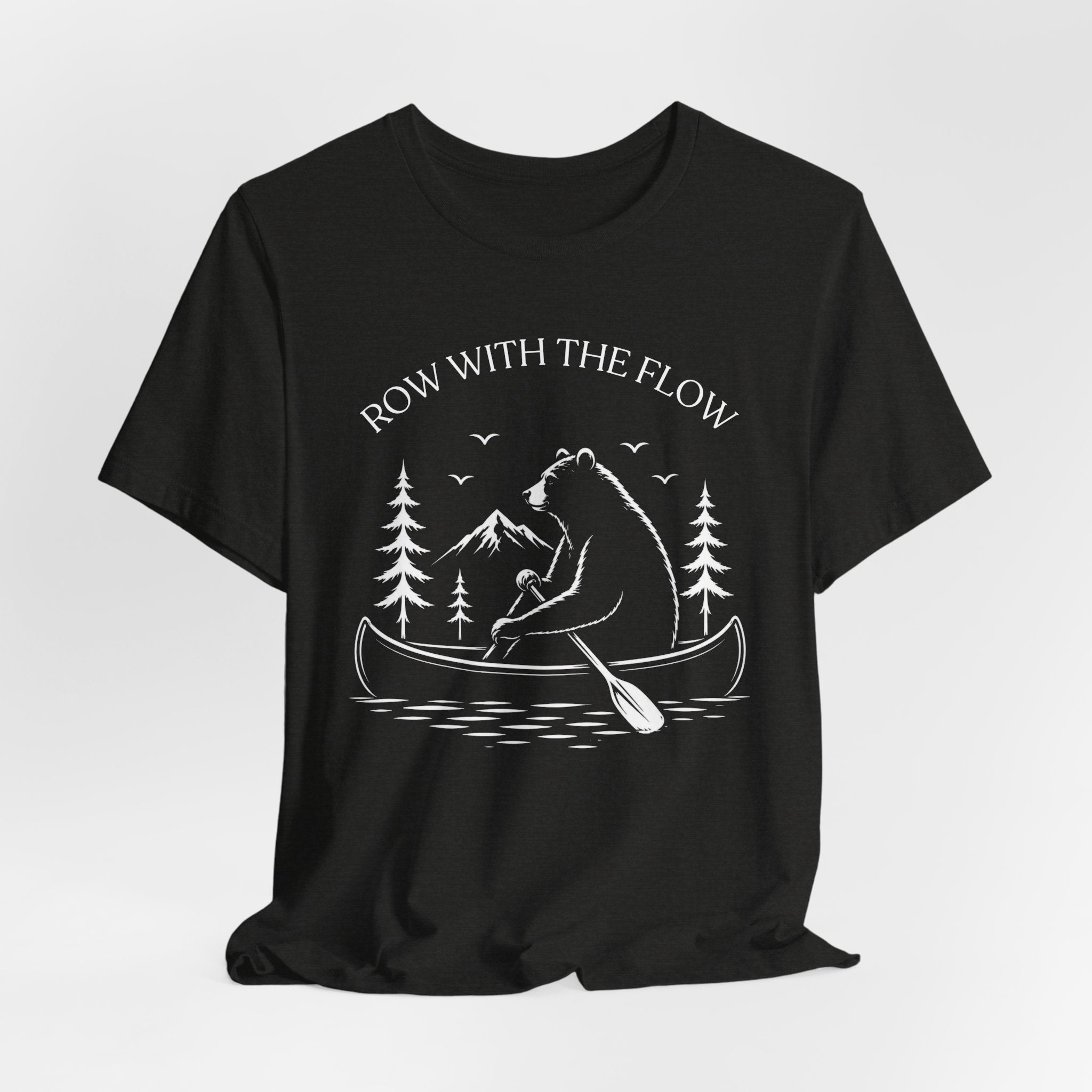 Row With The Flow - Bear Canoe Tee