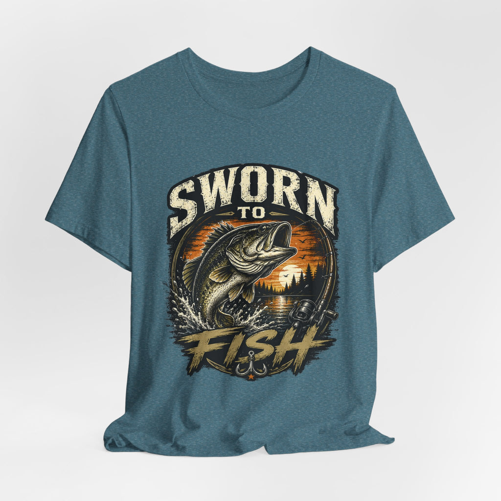 Sworn to Fish – Fishing Graphic T-Shirt