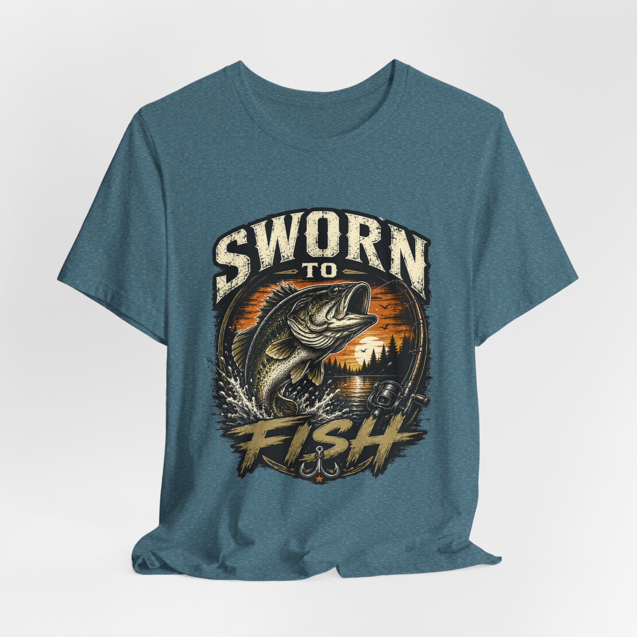 Sworn to Fish – Fishing Graphic T-Shirt