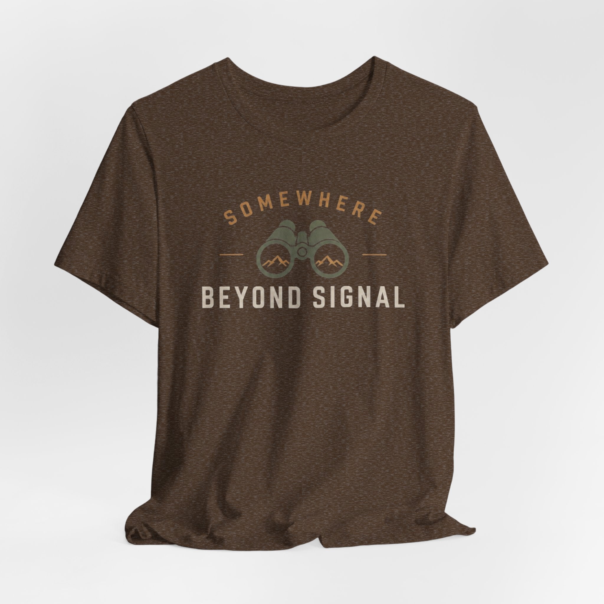 Somewhere Beyond Signal - Outdoor Adventure Graphic T-Shirt