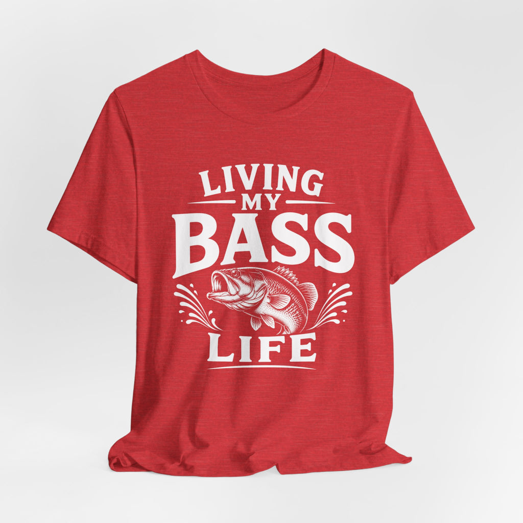 Living My Bass Life Fishing Graphic Tee