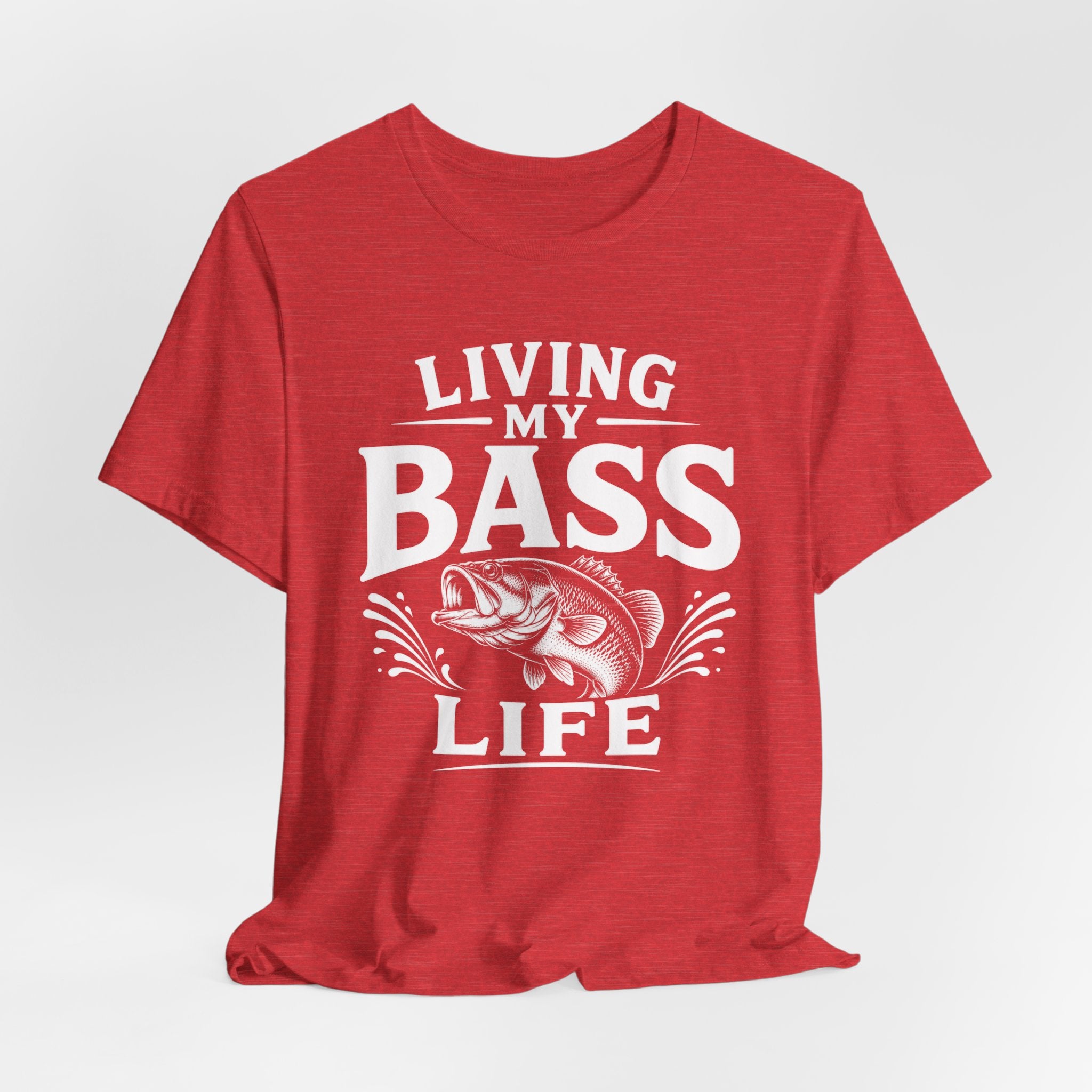 Living My Bass Life Fishing Graphic Tee