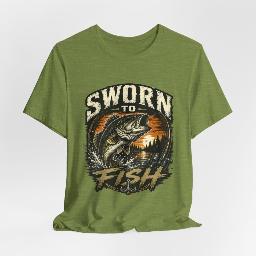 Sworn to Fish – Fishing Graphic T-Shirt