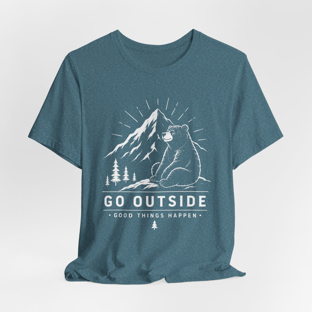 Go Outside, Good Things Happen | Bear Adventure Tee