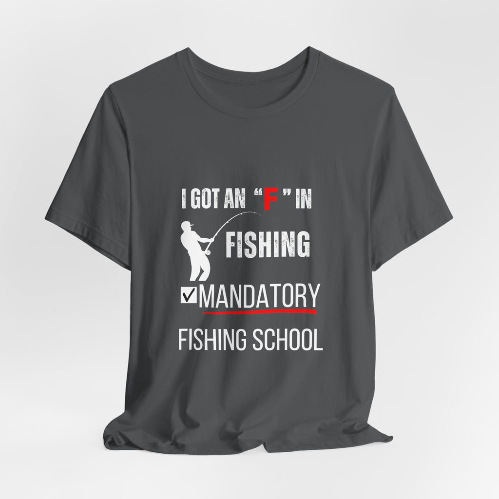 Mandatory Fishing School Graphic Fishing Tshirt