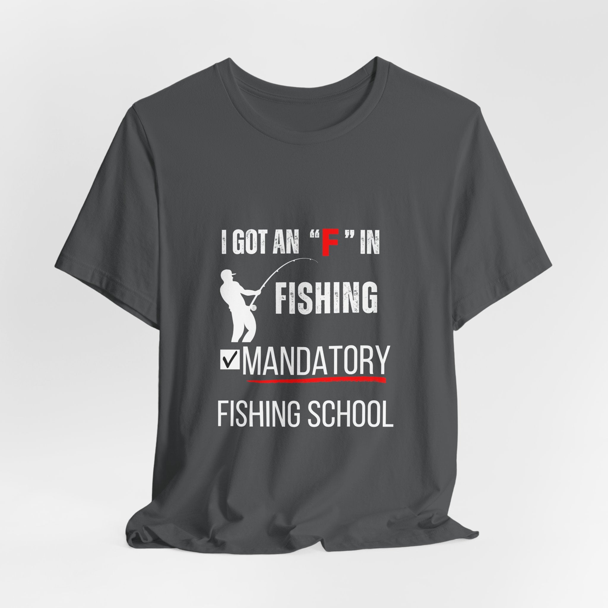 Mandatory Fishing School Graphic Fishing Tshirt