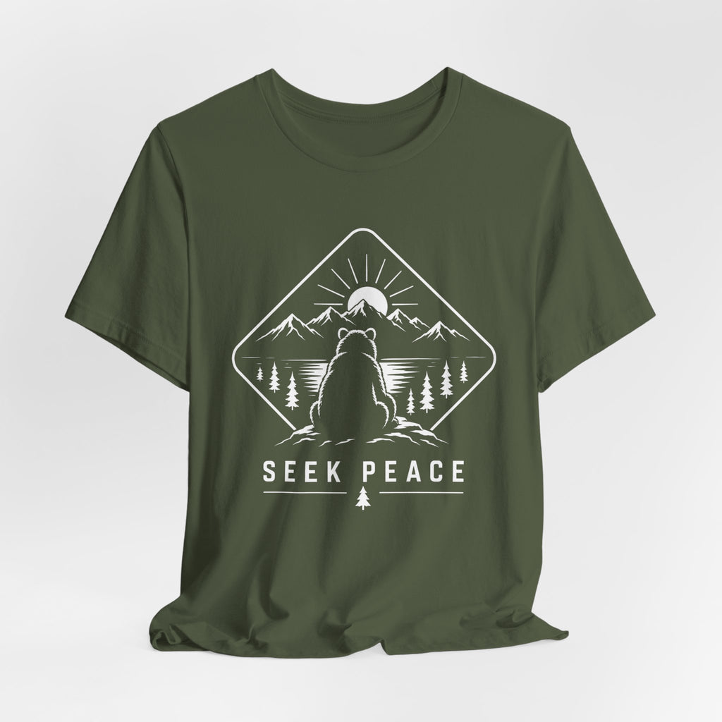 Seek Peace - Bear Wilderness Tee