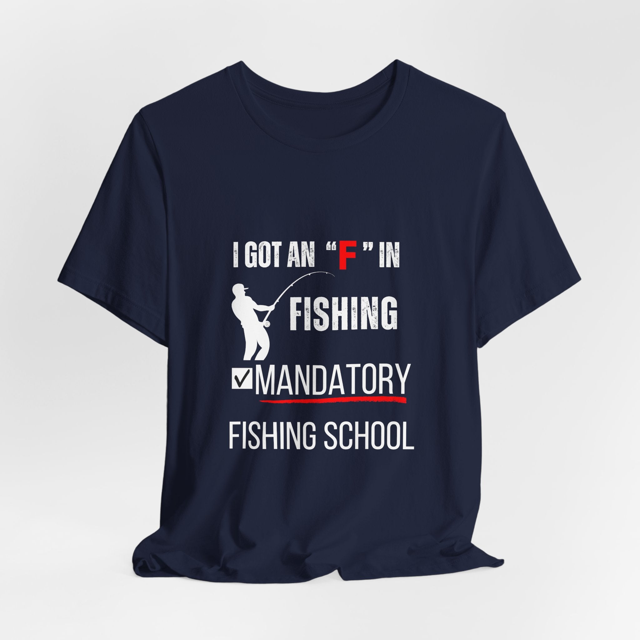 Mandatory Fishing School Graphic Fishing Tshirt