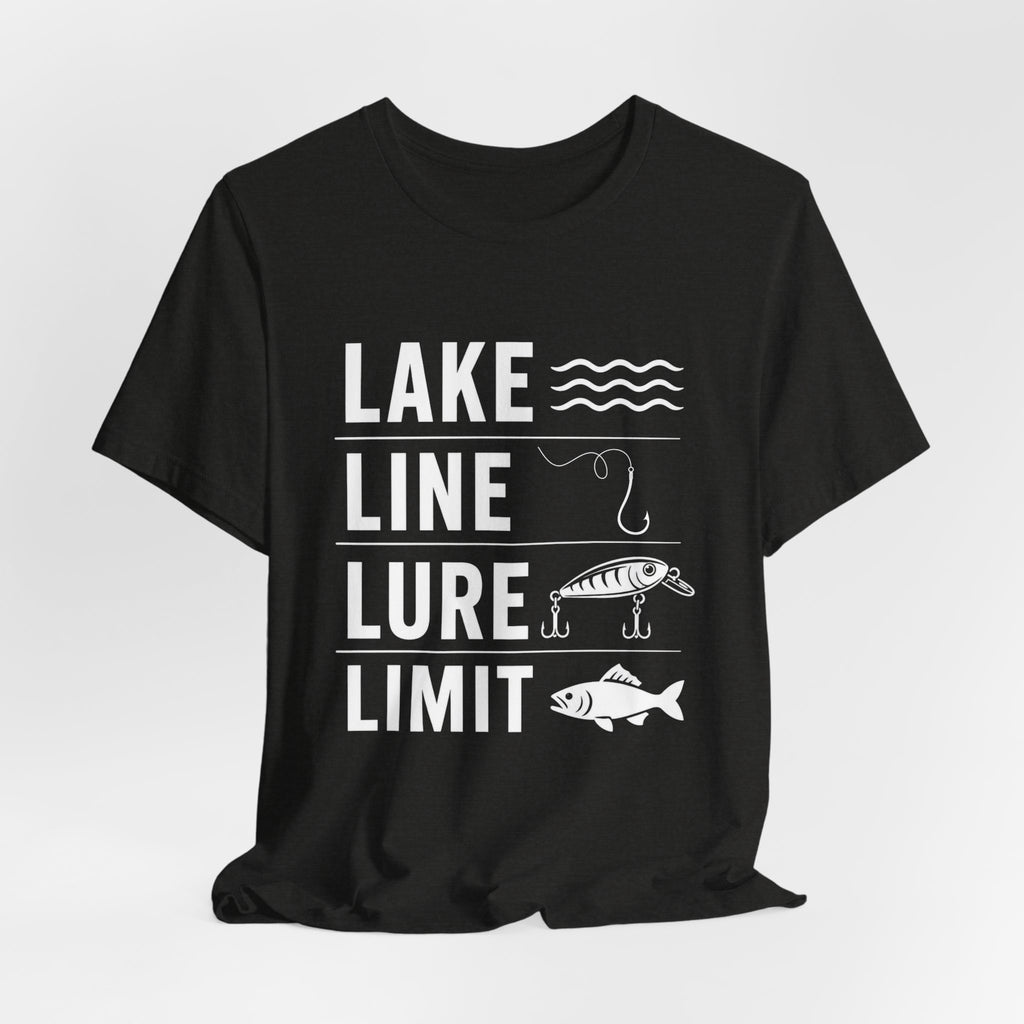Lake Line Lure Limit - Graphic Fishing T-Shirt