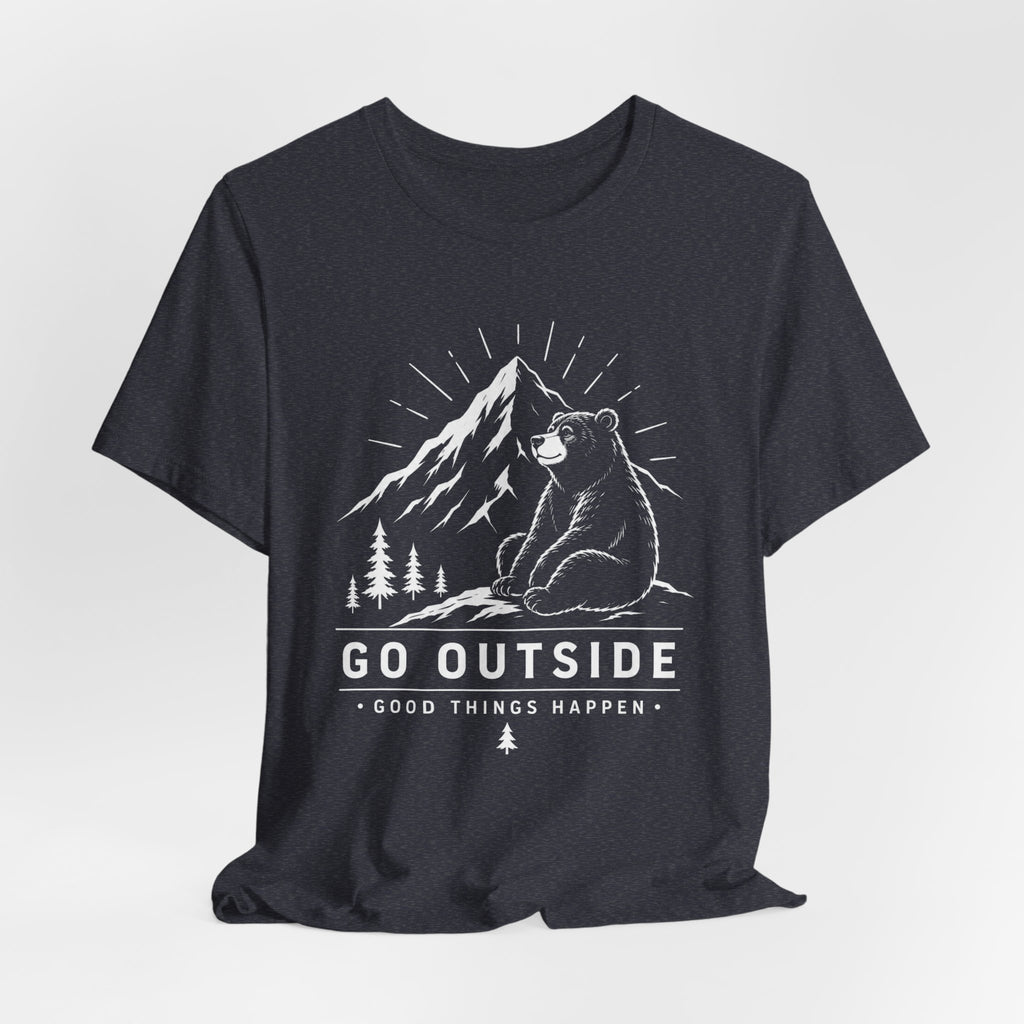 Go Outside, Good Things Happen | Bear Adventure Tee
