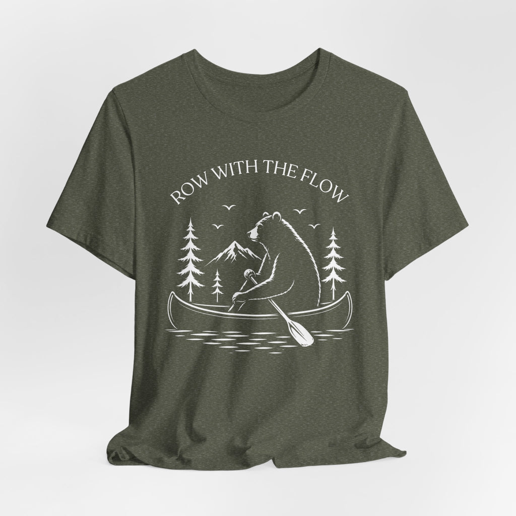 Row With The Flow - Bear Canoe Tee