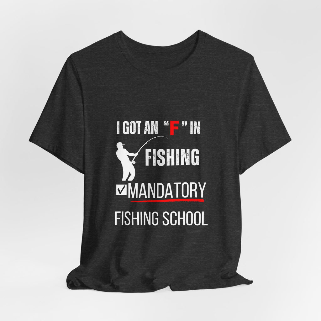 Mandatory Fishing School Graphic Fishing Tshirt