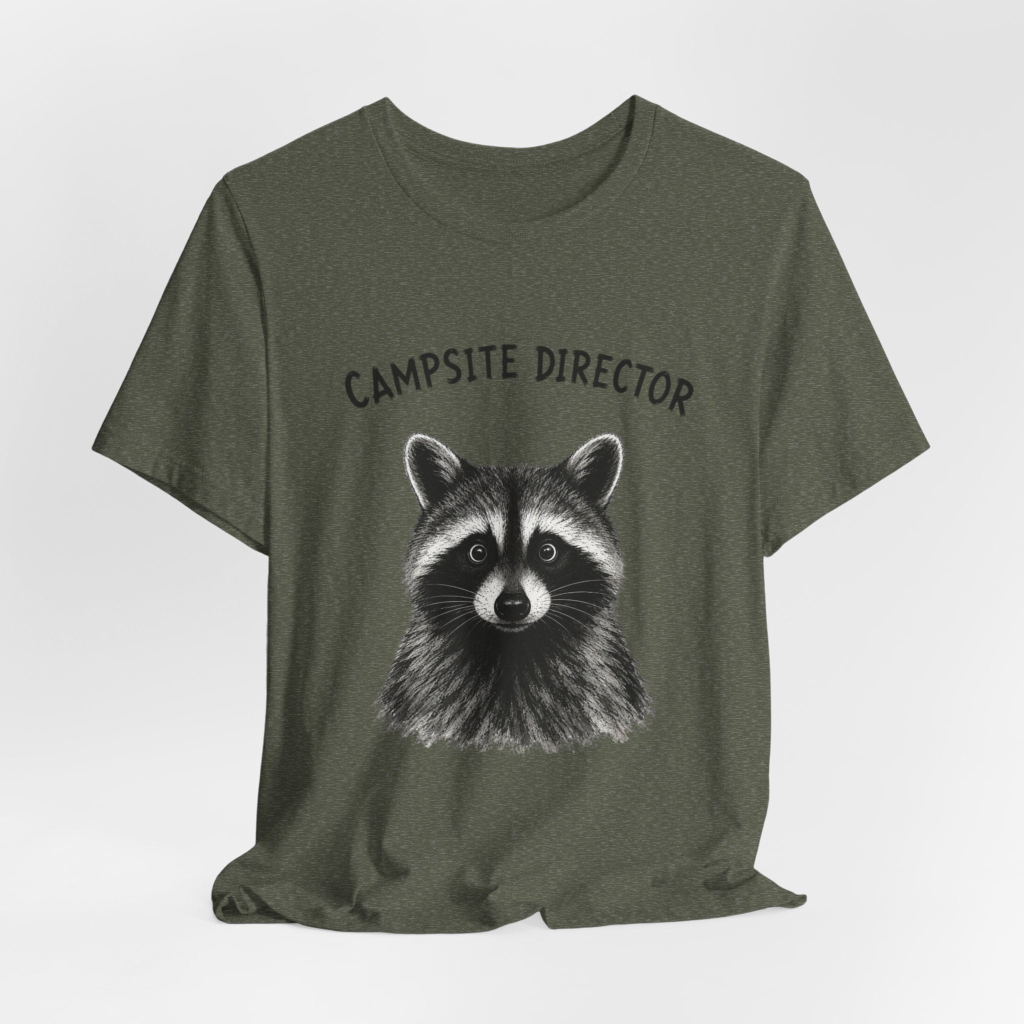 Campsite Director Raccoon Graphic Tshirt