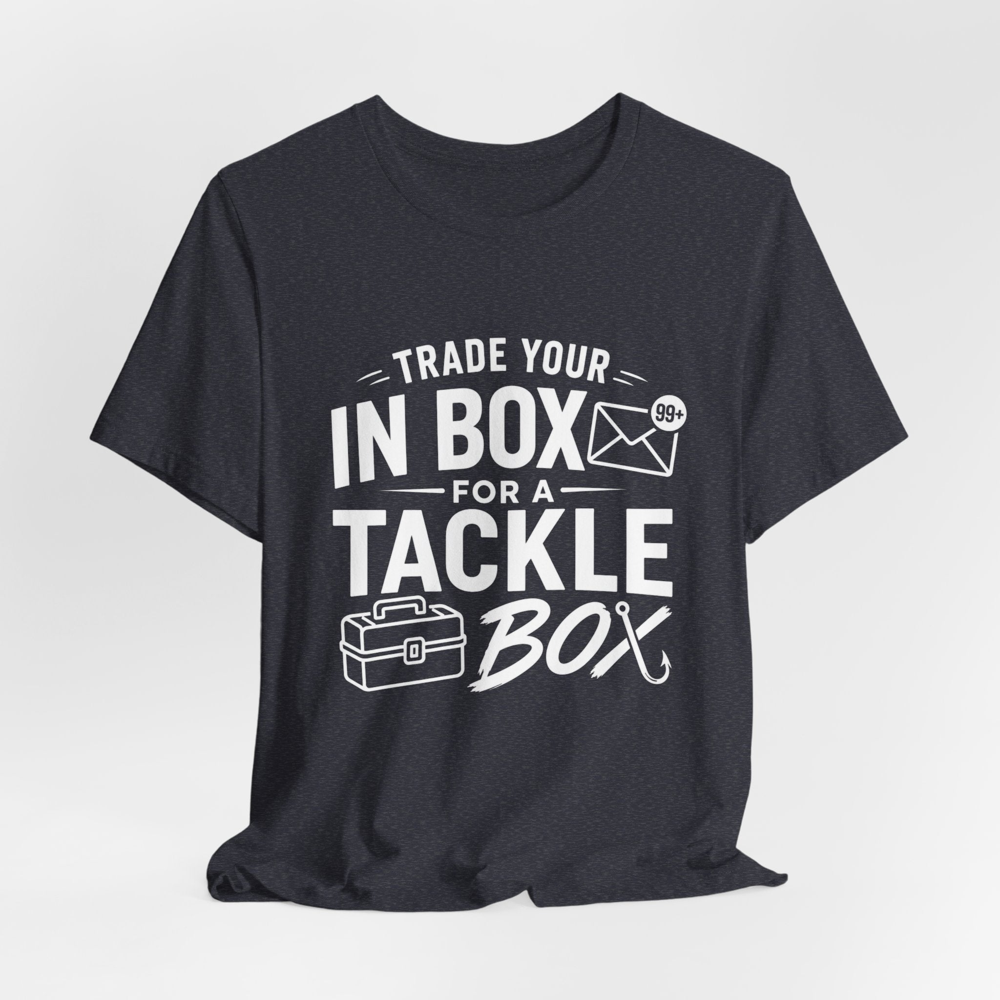 Trade Your Inbox for a Tackle Box Funny Fishing T-Shirt
