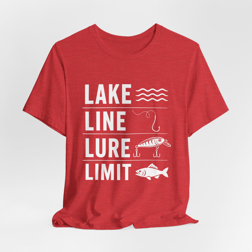 Lake Line Lure Limit - Graphic Fishing T-Shirt