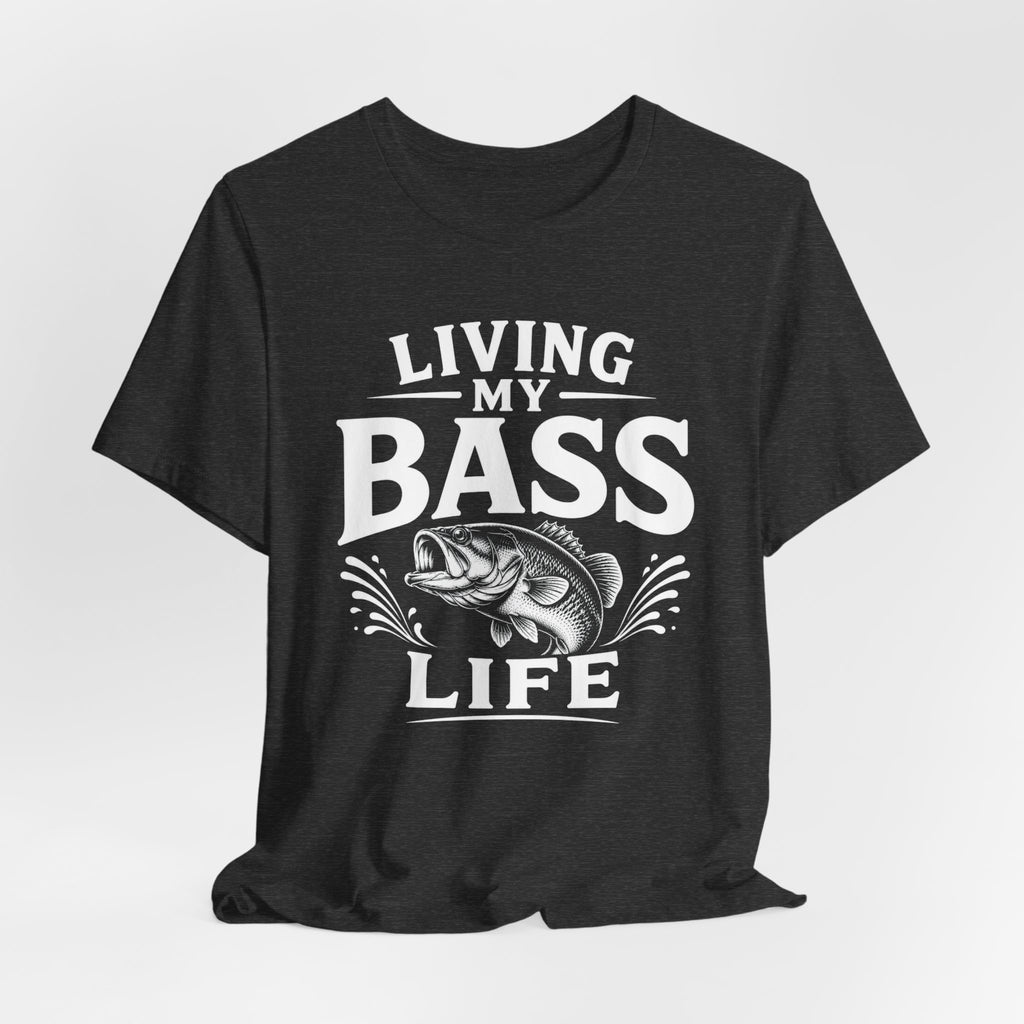 Living My Bass Life Fishing Graphic Tee