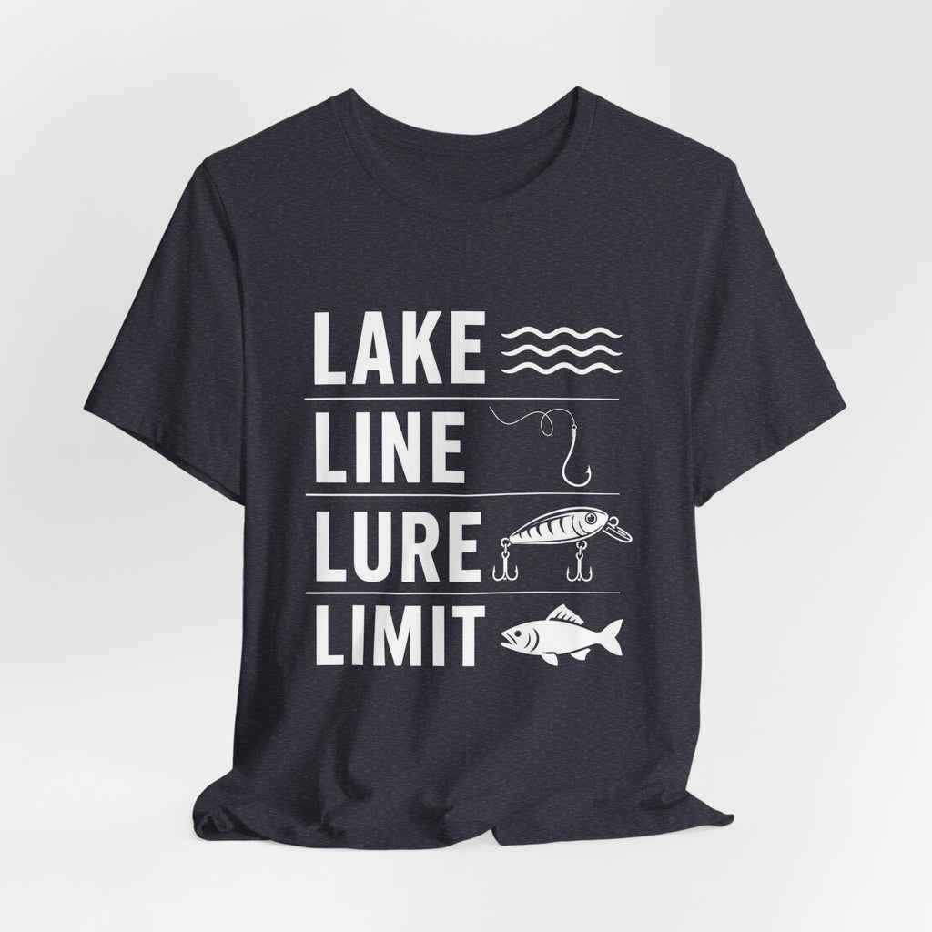 Lake Line Lure Limit - Graphic Fishing T-Shirt