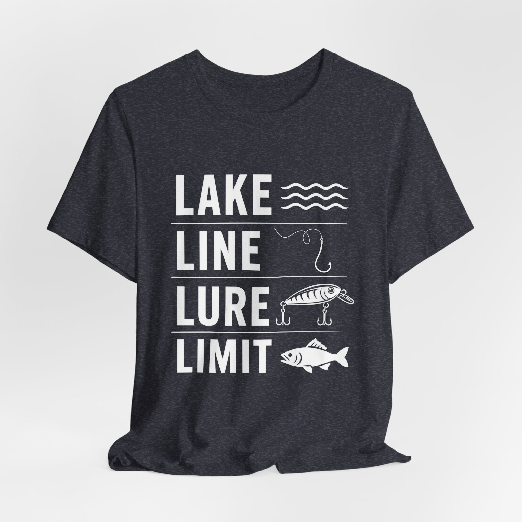 Lake Line Lure Limit - Graphic Fishing T-Shirt