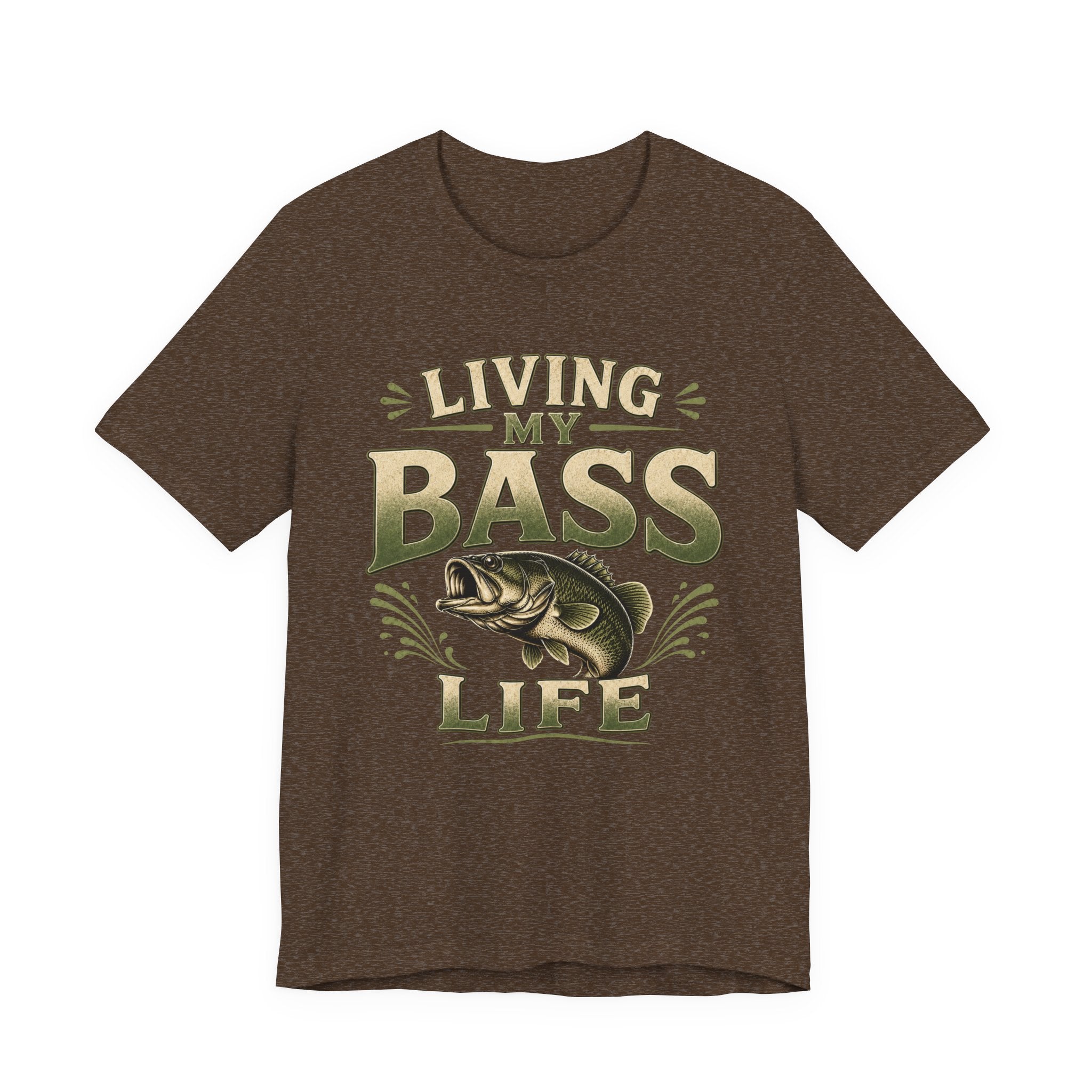 Living My Bass Life – Vintage Fishing Graphic T-Shirt