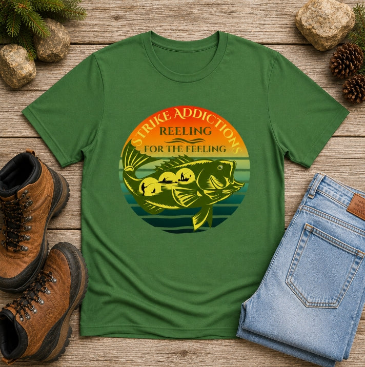 Strike Addictions Reeling for the Feeling Graphic Tshirt
