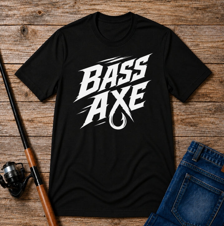 Bass Axe – Fishing Graphic T-Shirt
