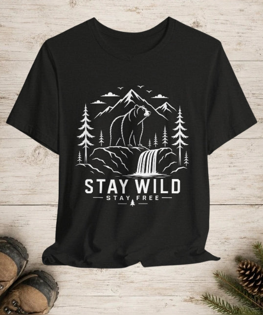Stay Wild, Stay Free | Bear Adventure Tee