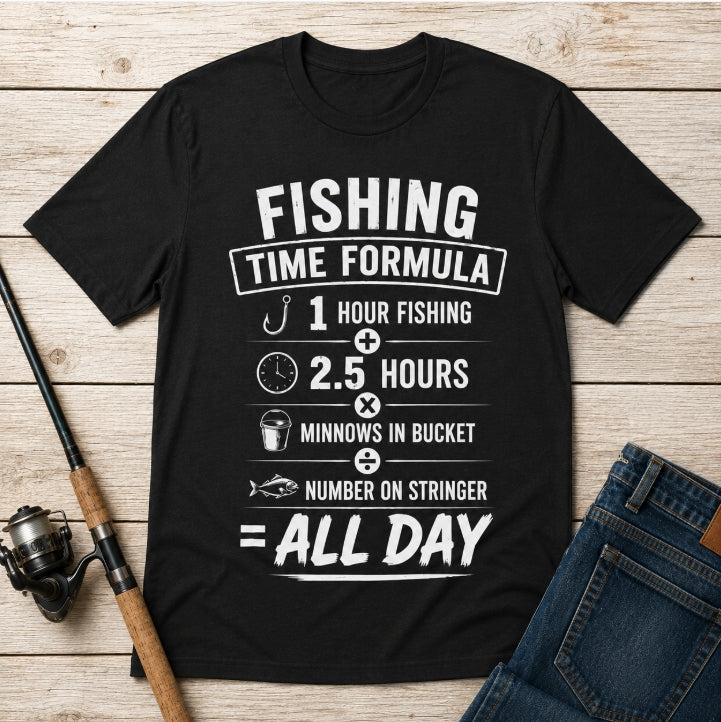 Fishing Time Formula – Graphic Fishing T-Shirt