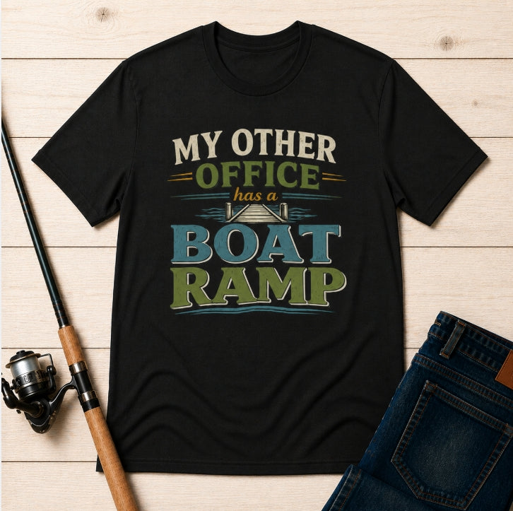 My Other Office Has a Boat Ramp – Fishing Graphic T-Shirt